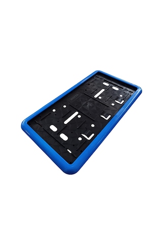 Çerçeveli Dikdörtgen Plakalık Plaka Altlığı Mavi 26x17cm 1 Adet