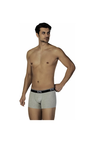 D's Damat Ds Damat Trendy 3'lü Boxer Grı Ds0126 R008