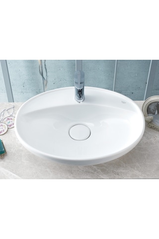 Turkuaz Seramik Cerastyle 60 x 46 CM Tezgah Üstü Çanak Lavabo