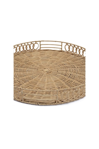Meander Rattan El Örme Çok Amaçlı Tepsi 55cm 8926