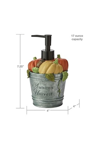 By Saturday Knight Ltd. Hasat Kovası Sabun/losyon Dispenseri, Güvercin Grisi 12 Izgara