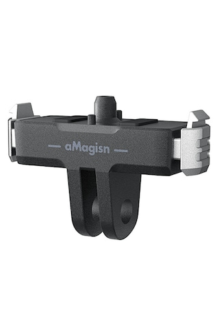 Gopro Hero 13 Uyumlu Amagisn Manyetik Hızlı Bağlantı Aparatı Magnetic Quick Release Mount Base Adaptör Siyah
