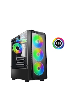 Xaser XSR789 i7-4770 16 GB 512 GB SSD 4 GB RX550 24" Free Dos Masaüstü Oyuncu Bilgisayarı