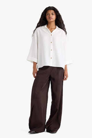 Defacto Overshirt Fit Kaçık Yaka Uzun Kollu Gömlek F4767ax25auer105 Ekru