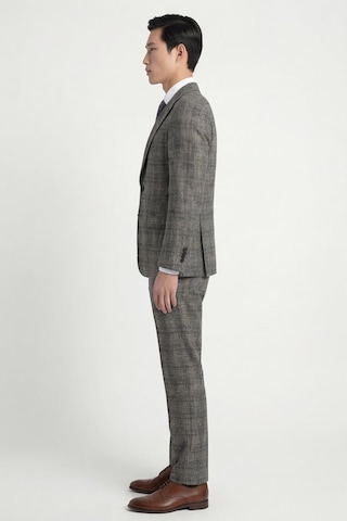Giotelli Erkek Siyah Dar Kesim Slim Fit Viskon Dokuma Normal Bel 6 Drop Klasik Takım Elbise