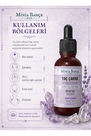 Minia Bahçe Bitki Ve Sanat Atölyesi Taç Çakra Masaj Yağı 30 ML