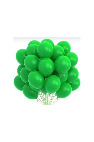 Yeşil Balon Pastel 10 Adet 12 İnç Yeşil Yeşil