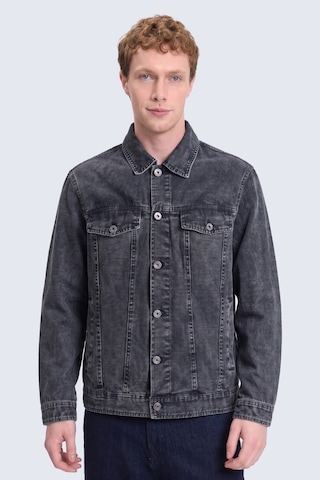 Hatemoğlu Siyah Slim Fit Bebe Yaka Kot Ceket