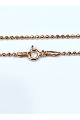 Omar Silver Unisex Top Tırnak Makası 1,9 Mm Rose Gümüş Kolye Zinc