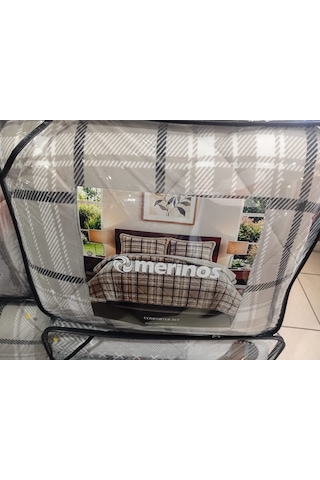 Comforter Çift Kişilik Yorgan Set / 220x240 / Çeyiz / Yorgan /set Açık Kahverengi