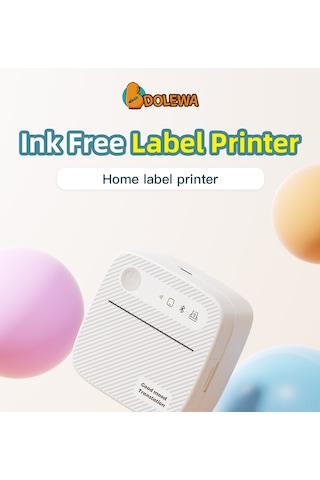 Skycity B3 Kiremit Desenli Mini Termal Yazıcı - Bluetooth, Kağıtsız, 200dpı, Etiket/fotoğraf/ödev Yazdırma, Öğrenci Ve Ev Kullanıma Uygun