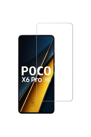 Xiaomi Poco X6 Pro 5g İle Uyumlu Ekran Koruyucu Şeffaf Temperli Kırılmaz Cam Ekran Koruyucu