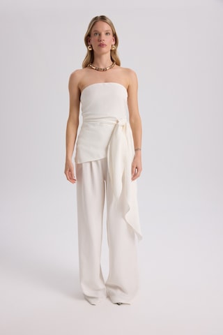 Mai Collection Mai Studios Co. Mila Beyaz Bluz Pantolon Takım Beyaz