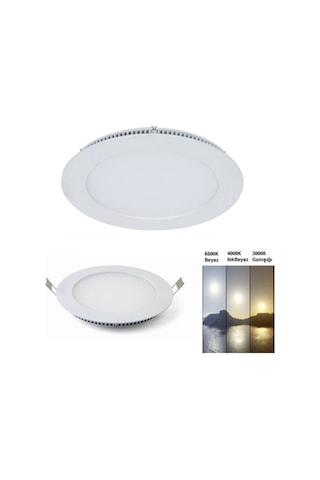 Lamptime Sıva Altı Led Spot Siyah Gövde 6W 3000K Yuvarlak 263322