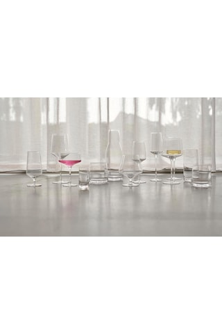 Rocks Kristal Camdan Kırmızı Şarap Kadehi, 40 Cl, 2'li Set, Şeffaf Çok Renkli