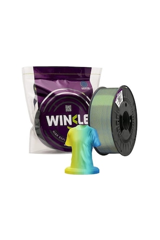 Winkle Pla Silk Multicolor Filament Blue-yellow 1.75mm 1 Kg