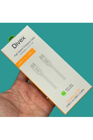 Divex 5.0a 45w Type-c - Usb-c Hızlı Şarj Data Kablosu Dc-140