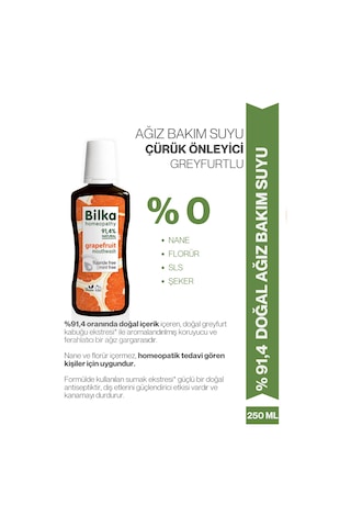 Homeopati Ağız Bakım Suyu - Greyfurt