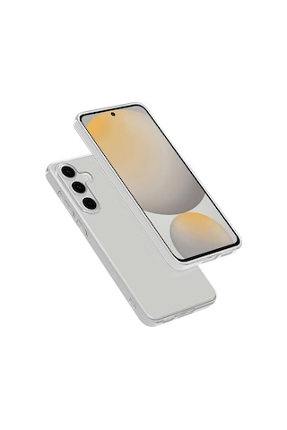 Samsung Galaxy Uyumlu S25 Fe Kılıf Zore Süper Silikon Kapak Seffaf