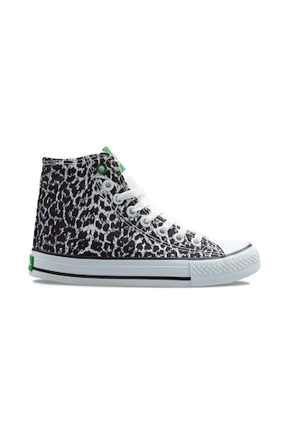 United Colors Of Benetton Benetton Bn-30190 Kadın Spor Ayakkabı Beyaz Leopar