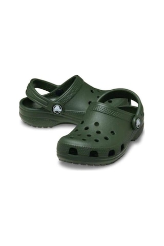Crocs 206990-3cm Classıc Clog Çocuk Spor Terlik Sandalet Yeşil