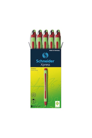Schneider Fineliner Xpress 0.8 Mm Kırmızı 10 Lu Paket