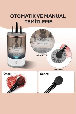 Otomatik Makyaj Fırçası Temizleme Makinesi