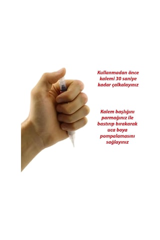 Araç Oto Rötuş Kalemi 5 Ml Kaporta Tampon Çizik Fırça Metalik Beyaz Renk Boya Kalemi