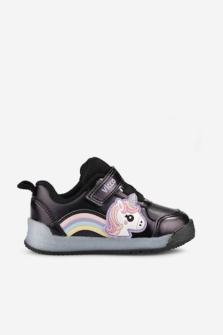 Vicco Nika Baskılı Kız Okul Öncesi Siyah Sneaker
