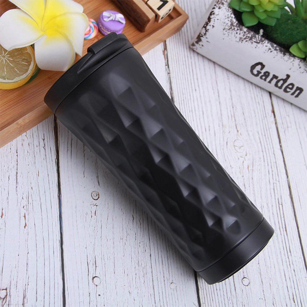 Neevoyu 500ml Siyah 304 Çelik Çift Katlı Vakumlu Termos Bardak, Arabada Kullanım, Isı Ve Soğuk Saklama, Taşınabilir Kahve/çay Bardağı