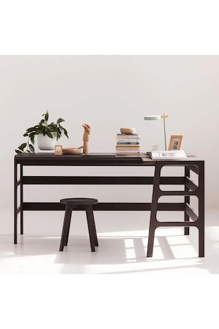 Woodesk Luz Ahşap Çalışma Masası 160x65 Ceviz Renk Cpt4644-160