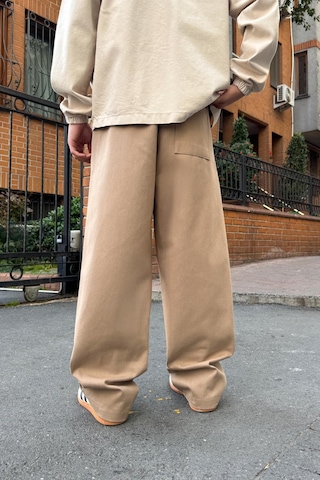 Flaw Bel Lastikli Baggy Gabardin Pantolon Vizon VİZON