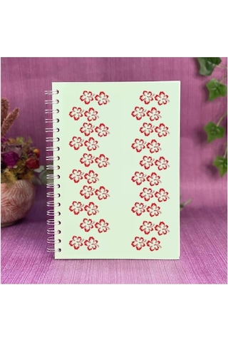 Defter Sticker,laptop Sticker Pembe Çiçekli Pvc 48x33x0,5cm