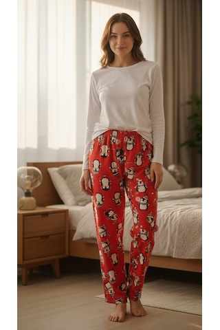 Sude Kadın Pijama Altı Kırmızı