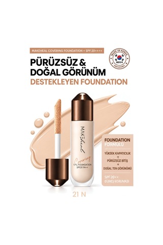 Covering Foundatıon + Spf 20++/pürüzsüz Ve Doğal Görünüm Destekleyen Foundatıon 21N Hyaline