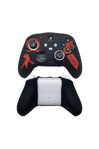 Xbox Series S/seris X 9.nesil Uyumlu Desenli Oyuncu Kolu Silikon Kılıf +analog Silikon God Of War