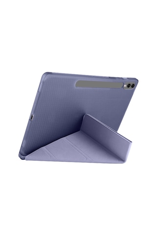 Samsung Galaxy Tab S10 Plus Uyumlu X820 12.4 İnç Katlanabilir Kalemlikli Standlı Akıllı Kılıf Kapaklı Kılıf