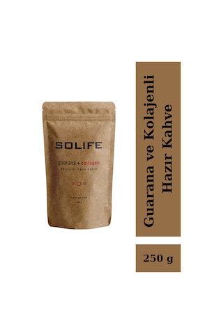 Solife Guarana ve Kolajenli Hazır Kahve Premium 250 G
