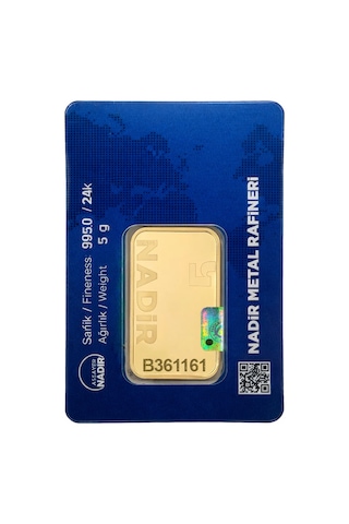5 Gr 24 Ayar Nadir Gram Altın