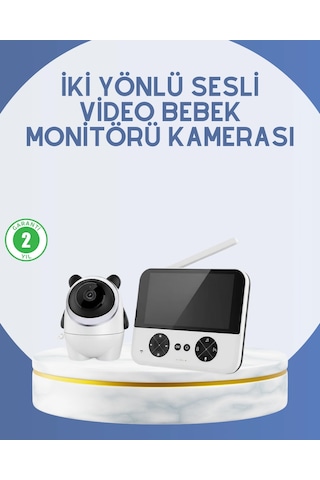 Mey İthalat Kablosuz Bebek Monitörü 720p Görüntü Ve Geniş Ekran