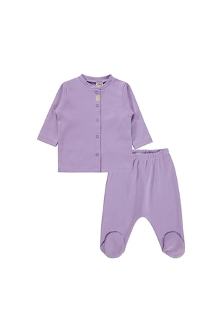 Civil Baby Düz 1-6 Ay Pijama Takımı - Lila
