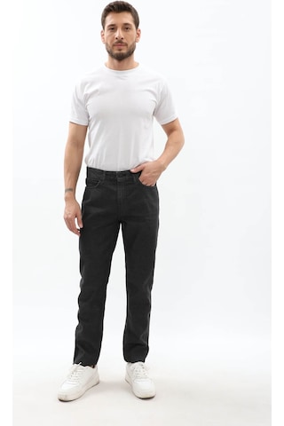 Erkek Regular Fit Koyu Gri Jean Pantolon Gri