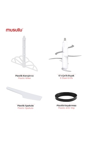 Musullu MSL-1222-3 Rondo ve Doğrayıcı
