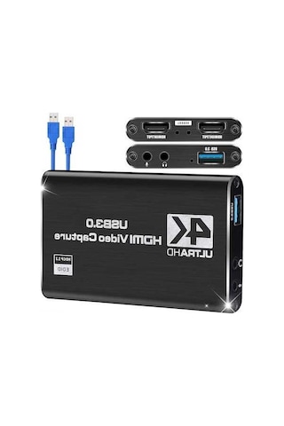 Pazly 4k Oyun Yakalama Kartı - Switch, Ps4, Pc İçin Hd Kayıt Ve Canlı Yayın Cihazı