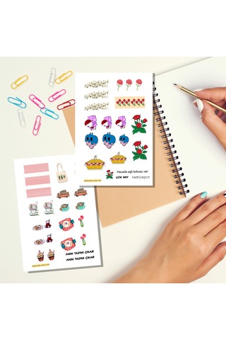 Piknik Temalı Sticker Set 3'lü