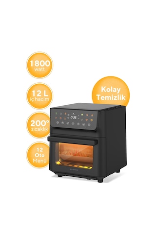 Kumtel HAF-10 XXL 12 LT Fastfryer Yağsız Fritöz Airfryer
