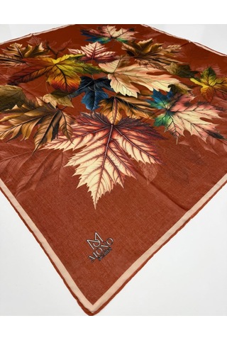 Mono Scarfs Soft Pamuk Eşarp-90 X 90 -06109 Kiremit