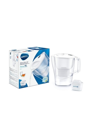 BRITA Aluna Xl Maxtra Filtreli Su Arıtmalı 3.5 Lt. Akıllı Beyaz Sürahi