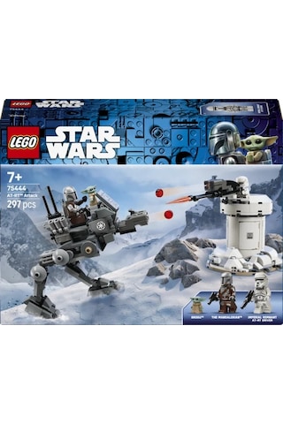 LEGO® Star Wars: Mandalorian ve Grogu™ AT-RT™ Saldırısı 75444 - 7 Yaş ve Üzeri Çocuklar için Yaratıcı Oyuncak Yapım Seti (297 Parça)
