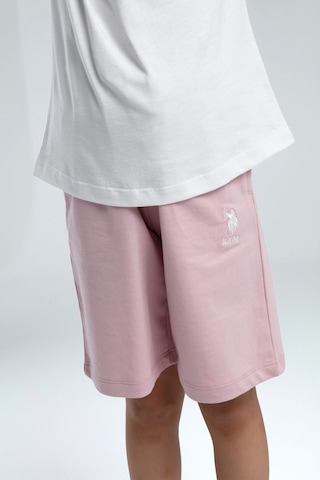 U.s. Polo Assn. Kız Çocuk Pembe Bermuda Takım Us2066 Pembe